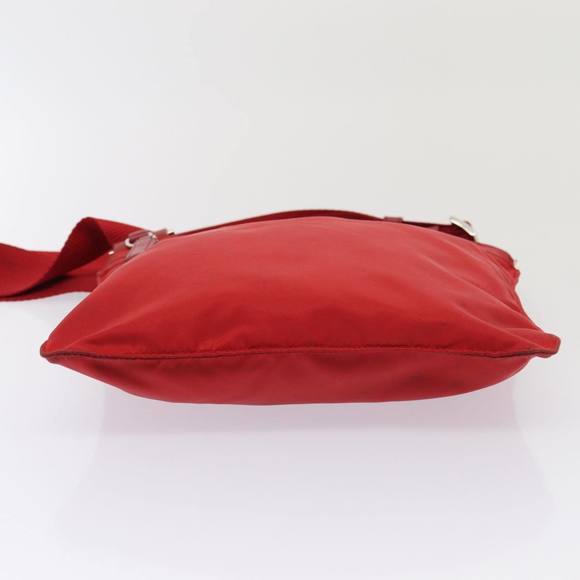 PRADA Shoulder Bag Nylon Red Auth 83691 - Picture 5 of 16